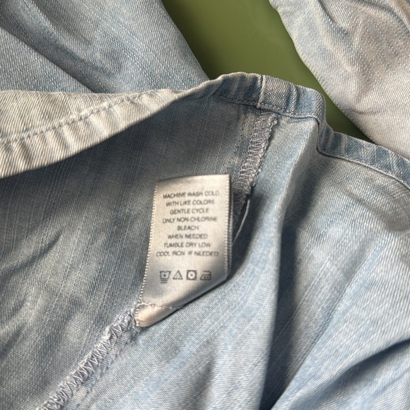 John Mark Women's Relaxed Fit Blue Ombré Shirt with Bell Sleeves Size M - Picture 12 of 12